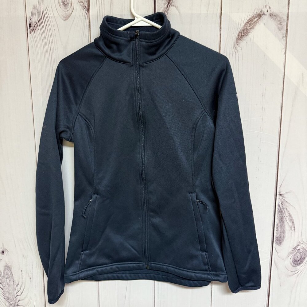 The North Face Canyon Flats Stretch Fleece Jacket M‎ Navy EUC